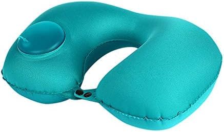 AREO Automatic Air Inflatable U-Shape Travel Pillow, Inflatable Travel Neck Pillow Comfortable U-Shape Headrest Support for Office Train Car Airplane (AREO Neck Pillow 2 PC Any COL R02400) - Image 1