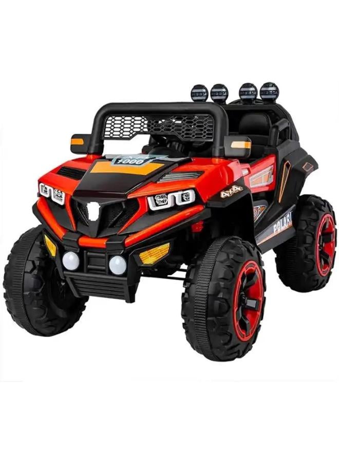 Children's electric ride-on car 4 * 4, multi-colored car for children, boys and girls (red) - Image 1