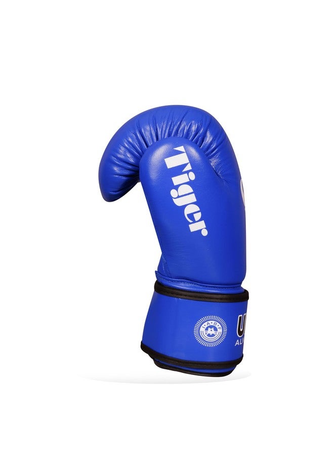 UNITEN Men Tiger Amateur Boxing Gloves | Leather Gloves | Men Boxing Gloves 10 oz (Blue) - Image 5