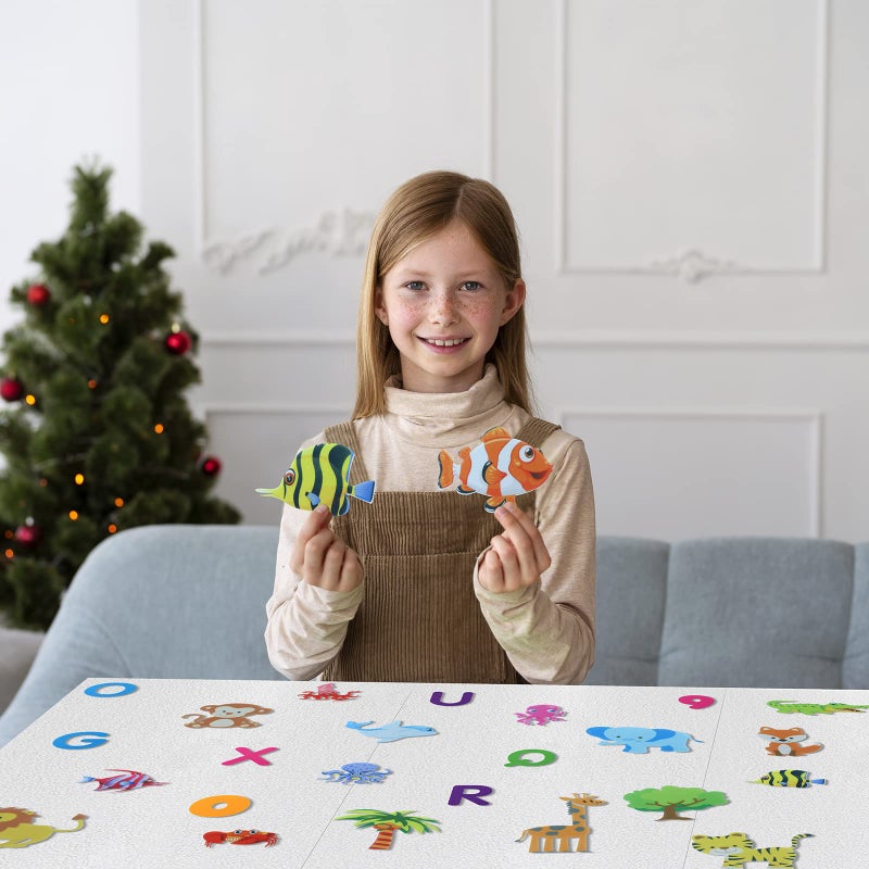 BXI 30 Pcs Ocean Felt Board Story Pieces Set for Toddlers, Preschool & Kindergarten, Precut Felt Marine Life Figures for Preschool Crafts Activity Early Learning Storytelling - Image 4