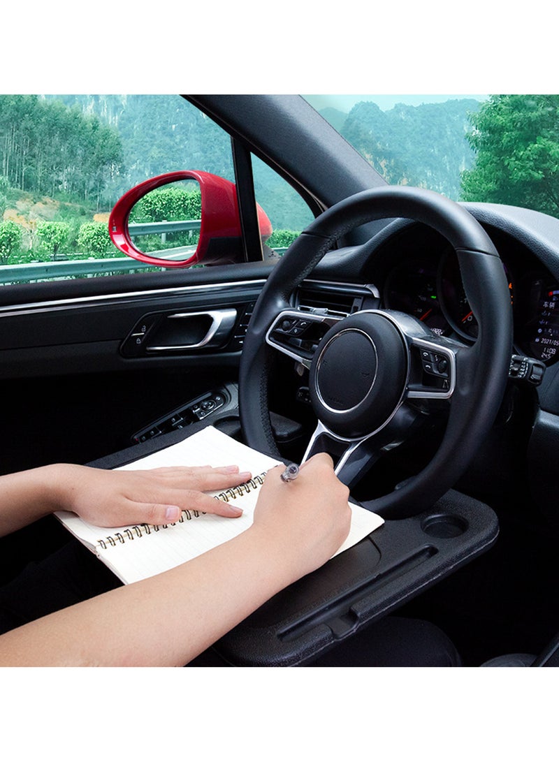 Multi-Functional Car Steering Wheel Table Black - Image 4