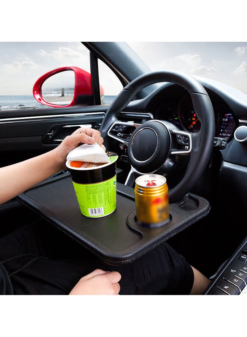 Multi-Functional Car Steering Wheel Table Black - Image 3