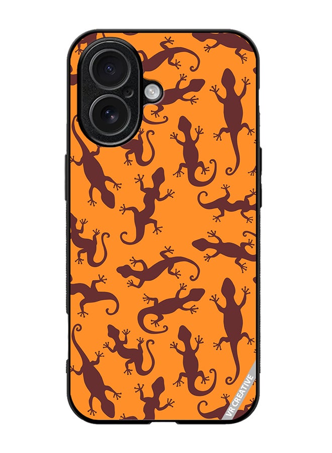 Protective Case Cover For Apple iPhone 17 Gecko Animal Design Multicolour