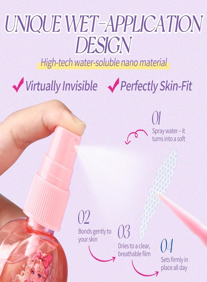 MLEN DIARY Eyelid Tape for Hooded Eyes - Instant Invisible Eyelid Lifter Strips, Ultra-Thin Breathable Double Sided Adhesive Tape for Droopy, Uneven & Mono-Eyelids, Natural Looking Eye Lift - 108 Count (33*5mm) - Image 2