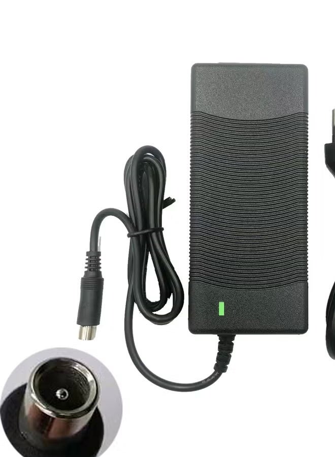 Electric Scooter Charger - Universal Replacement for Xiaomi Scooter Toys M365, ES1, ES2, ES4 & More - Smart IC Chip, Overload/Overheat Protection, LED Indicator - Black - Image 2