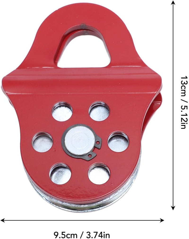 TOPINCN Winch Snatch Block, High Load Capacity Alloy Steel Pulley Block with Clamp Design for Synthetic Rope or Steel Cable, Universal Tackle Block - Image 3