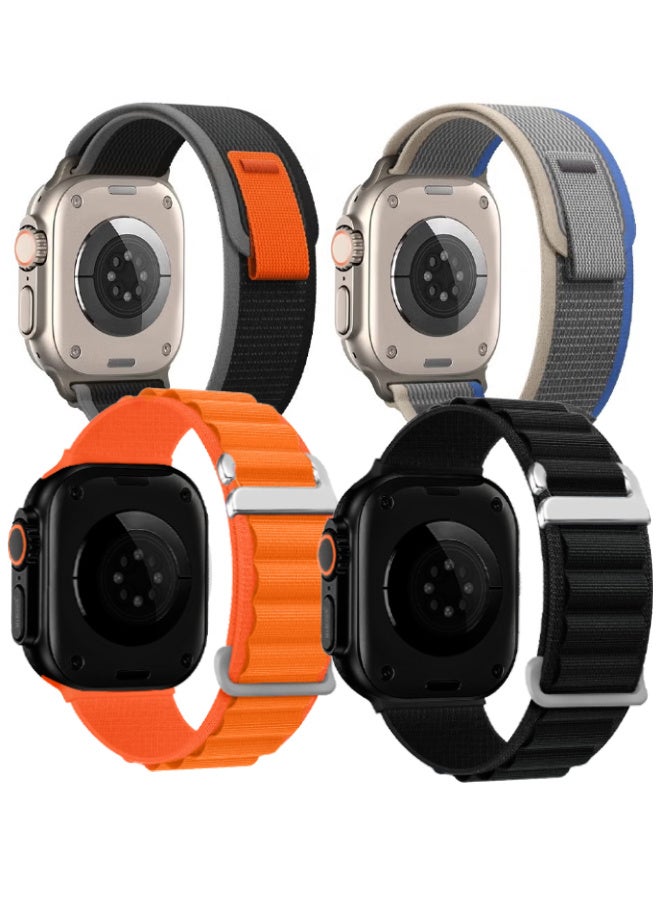 Replacement Band for Apple Watch Band 49mm 46mm 45mm 44mm - Alpine Loop Band for Women Men - Adjustable With Metal G-Hook Strap For iWatch Ultra Series SE 8/7/6/5/4/3/2/1 - Image 1