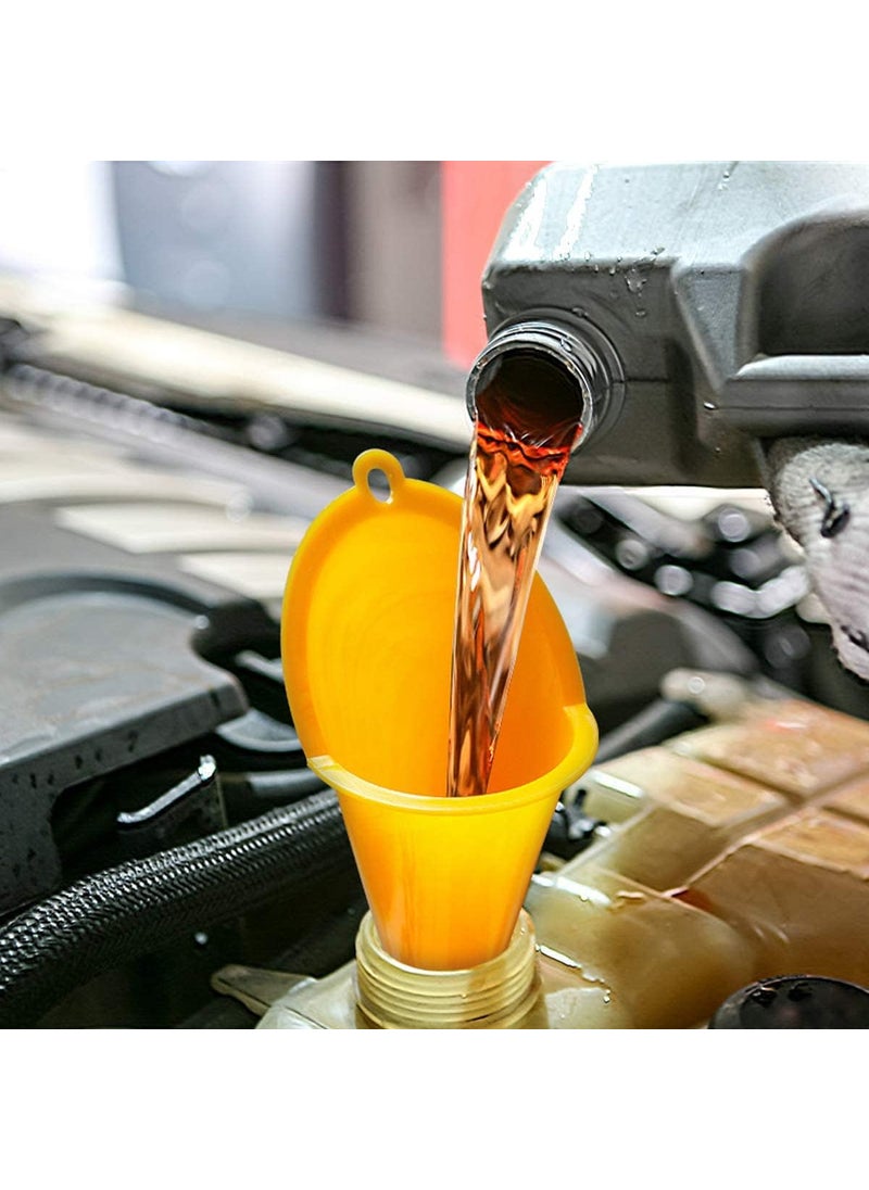 CELLEBII MultiFunction Long Neck Plastic Oil FunnelEasy and MessFree Pouring of Automotive Oils Engine LubricantsCoolantsWaterDiesel Fuel KeroseneCarsTrucksMotorcyclesMachinery Pack of 1  - Image 4