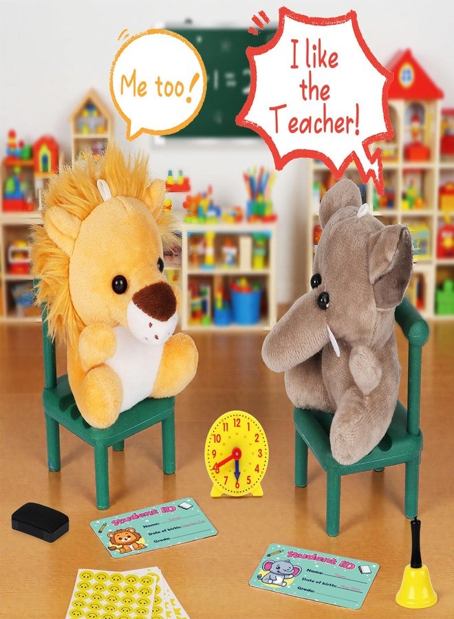 Alritz Pretend Play Teacher Set, School Stuff, Role Play Preschool Learning Activities Classroom Set for Girl Boys Include Dolls, Toy Laptop, Black Board, Birthday Gift Ages 5 6 7 8 9 10+ Years Old - Image 5