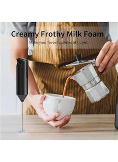 TRASSLE Handheld milk frother, battery powered coffee beverage stirrer, handheld electric mixer, frother, stainless steel frother, latte coffee  - Image 4