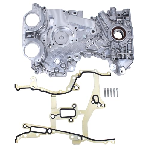 MOTOKU Front Timing Chain Cover Oil Pump Assembly with Gasket for Chevrolet Cruze 14 20112015 Sonic 14 20122020 Trax 14 20152022 Buick Encore 20132022 - Image 1