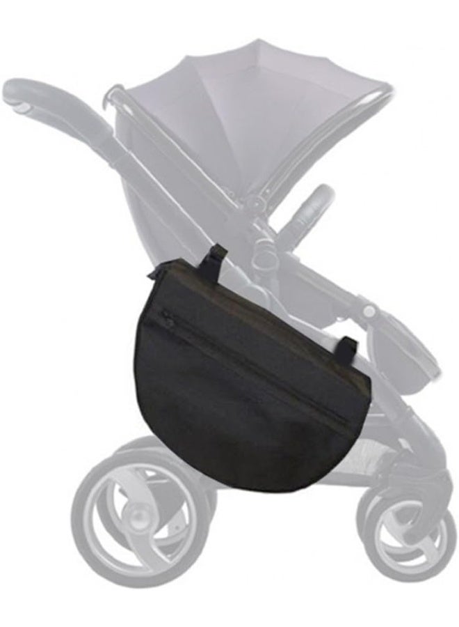 ROMIRUS Insulated Stroller Organizer, Side Sling Stroller Saddle Bag, Black - Image 1