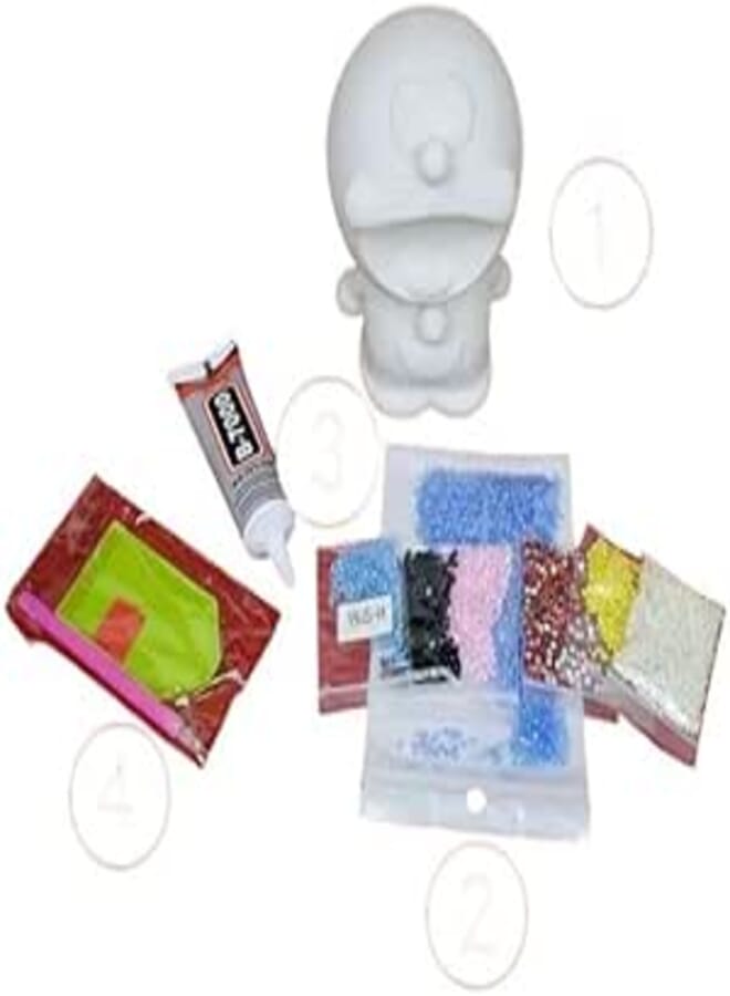 Generic 3D Diamond Painting Kit - Large Size 18cm - Modern Cartoon Character - Teens & Adults - Non-Foldable