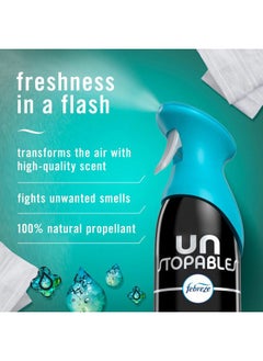 febreze Air Mist Air Freshener Spray, Odor-Fighting Room Spray, Air Fresheners for Home and Bathroom and Kitchen, Aerosol Can, Unstopables Fresh Scent, 8.8oz, 1 Count  - Image 2