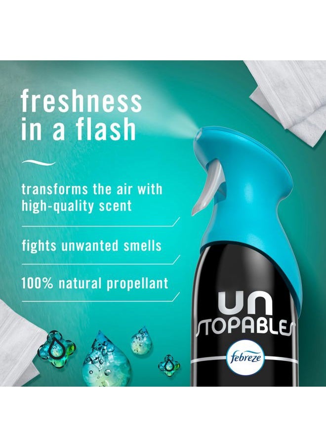 febreze Air Mist Air Freshener Spray, Odor-Fighting Room Spray, Air Fresheners for Home and Bathroom and Kitchen, Aerosol Can, Unstopables Fresh Scent, 8.8oz, 1 Count  - Image 2