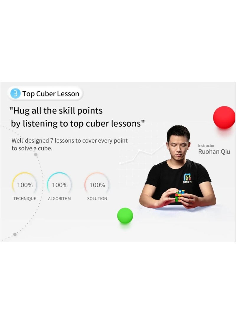 GANCUBE - GAN 356 i3 Bluetooth Smart Speed Cube with Gyroscope 3.0 7 Magnet Levels Smart Core 3.0 Cubestation App - Image 1