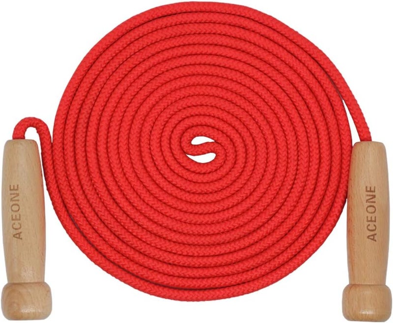 Ace one 16 FT Long Jump Rope for Kids, Adjustable Double Dutch Skipping Rope with Wooden Handle, Multiplayer Team Jumping Rope for Outdoor Fun, School Sport, Party Game, Birthday Gift - Image 1