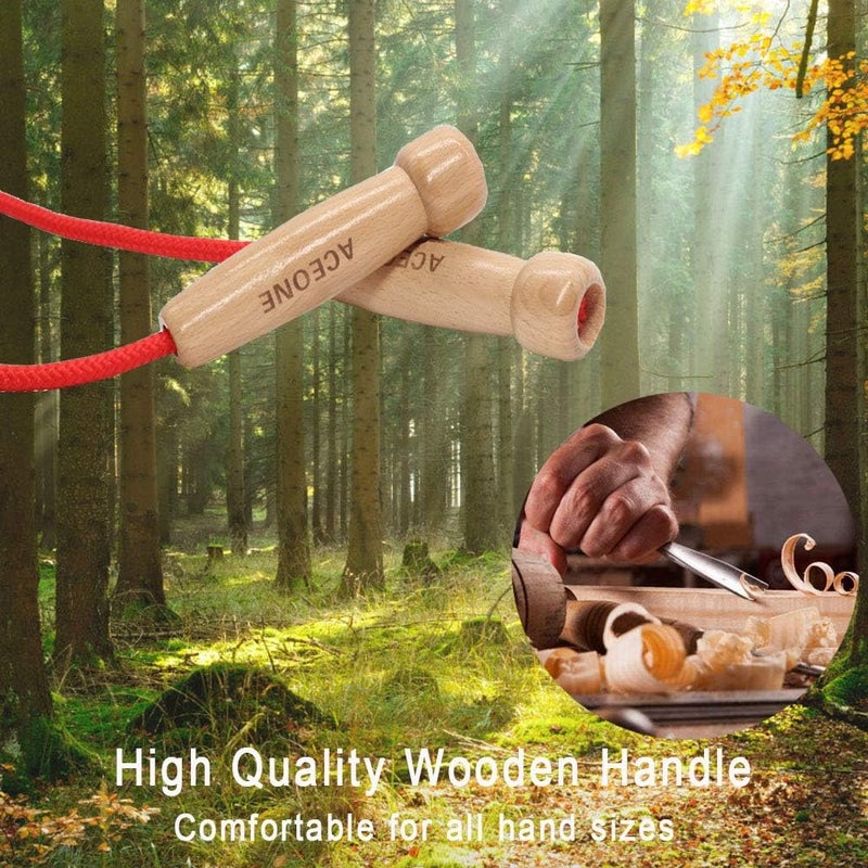 Ace one 16 FT Long Jump Rope for Kids, Adjustable Double Dutch Skipping Rope with Wooden Handle, Multiplayer Team Jumping Rope for Outdoor Fun, School Sport, Party Game, Birthday Gift - Image 2
