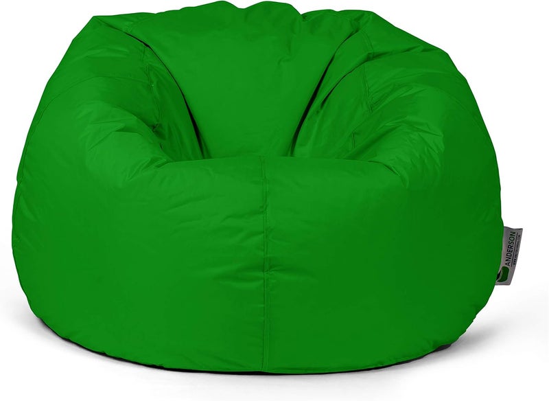 Ultra Soft Bean Bag Chair With Waterproof Fabric For Kids & Adults (XLarge, Green)