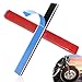 Lunwag 2 PCS StickOn Smoked Saddlebag Reflector Spoke Red Reflective Front Lower Legs of Harley Night Visibility Reflectors for Cars Trailer Motorcycle Trucks Boat Bicycle - Image 2