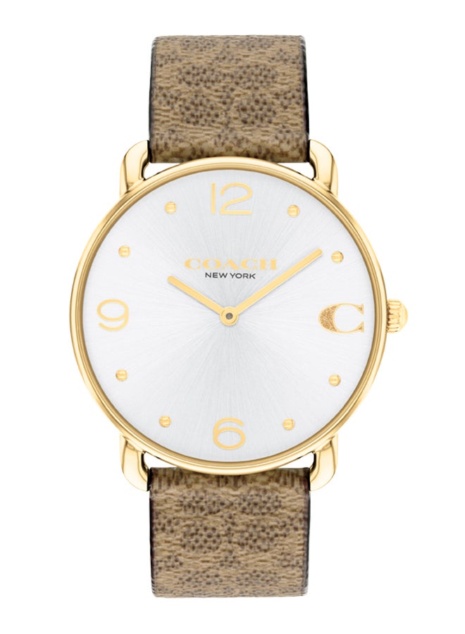 COACH Women's Analog Round Shape Alloy Wrist Watch 14504205 - 36 Mm - Image 1