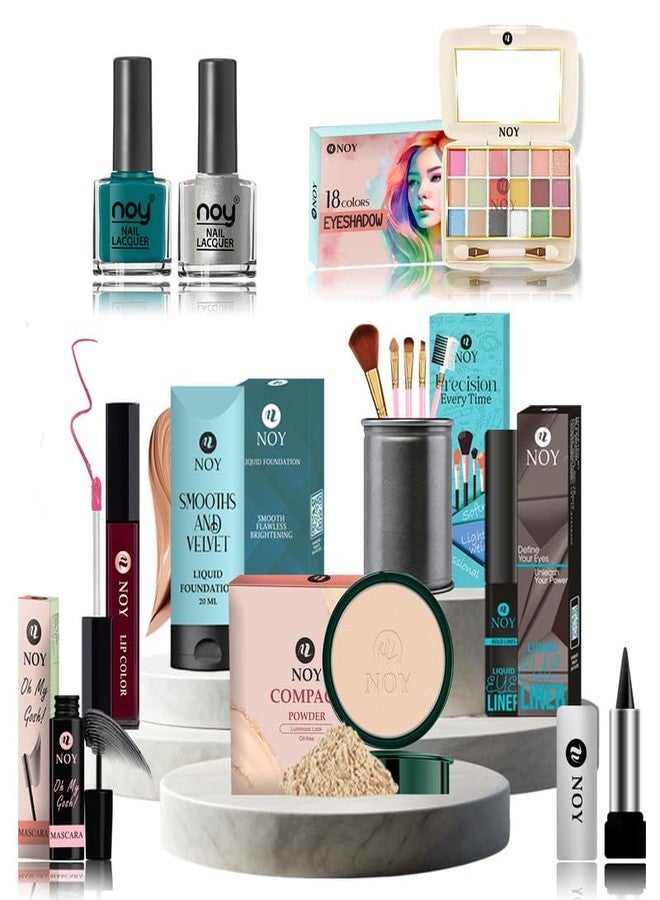 نوي مجموعة مكياج نوي للنساء، مثالية للمبتدئات والمحترفات اللواتي يرغبن في حل تجميلي متكامل، عبوة من 14 قطعة #323 - Image 1