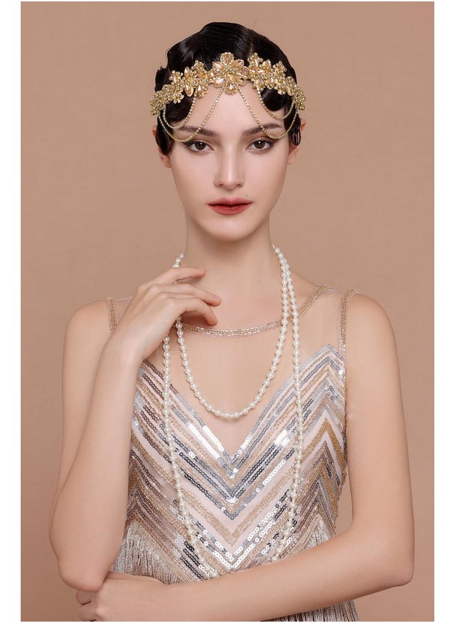 بيبيوند قطعة رأس من BABEYOND مستوحاة من عشرينيات القرن العشرين، وعصابة رأس مستوحاة من فيلم Great Gatsby، وسلسلة شعر كلاسيكية للنساء  - Image 3