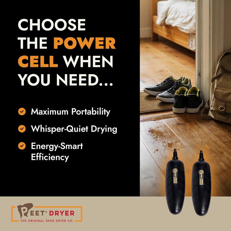 PEET , Power Cell Shoe and Boot Dryer, Portable & Lightweight Shoe Dryer, Silent & Energy Efficient - Image 5