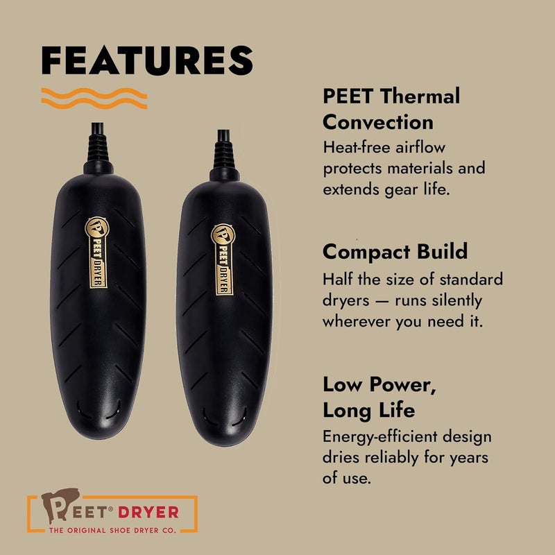 PEET , Power Cell Shoe and Boot Dryer, Portable & Lightweight Shoe Dryer, Silent & Energy Efficient - Image 4