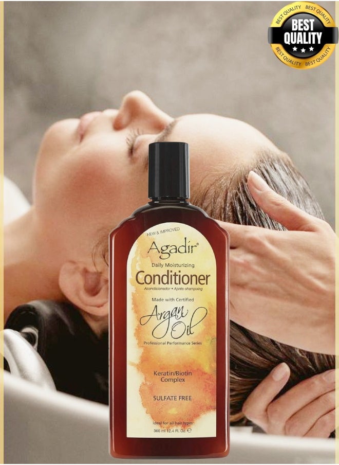 4 Pieces Argan Oil Daily Moisturizing Conditioner 366ml