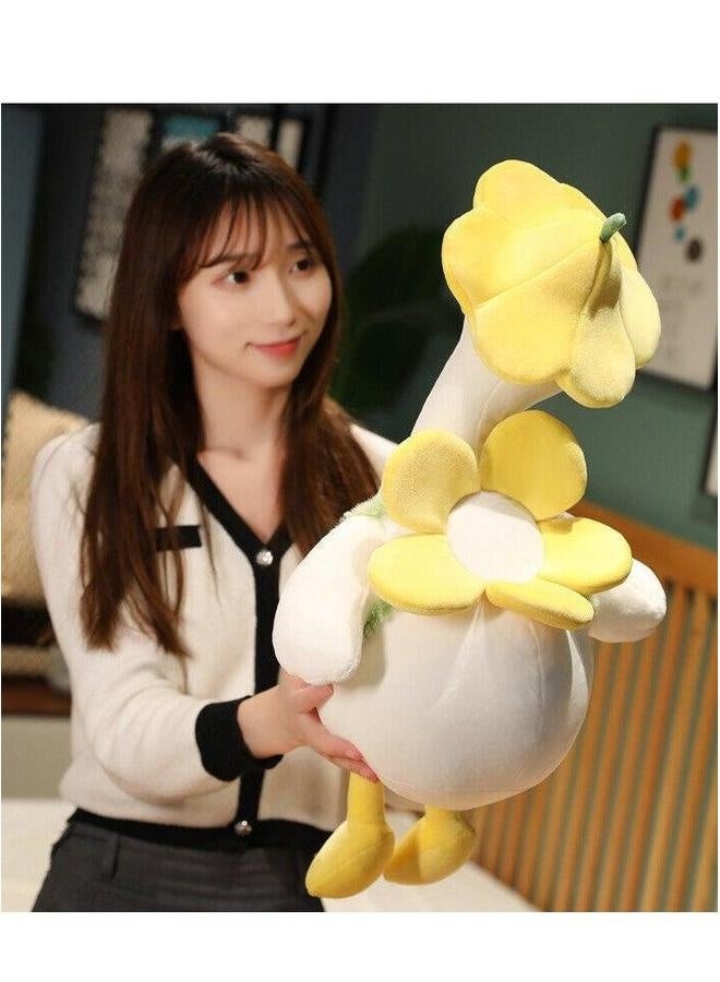 Flower duck doll cute pillow children cartoon girl birthday gift sleeping - Image 3