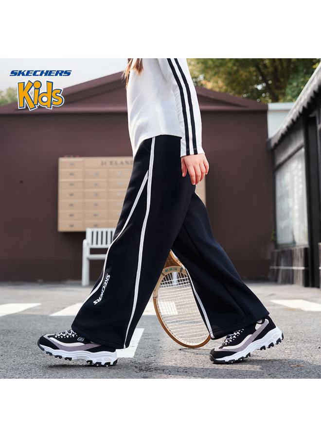 Skechers Girls' Kids' Pants  Winter Outdoor Woven Sports Pants Carbon Black 160 - Image 4