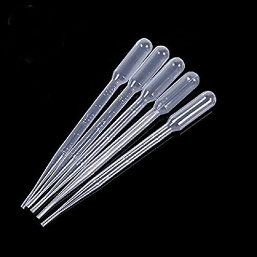 Rienar White 3ML Disposable Plastic Eye Dropper Set Transfer Graduated Pipettes (20 PCS) - Image 1