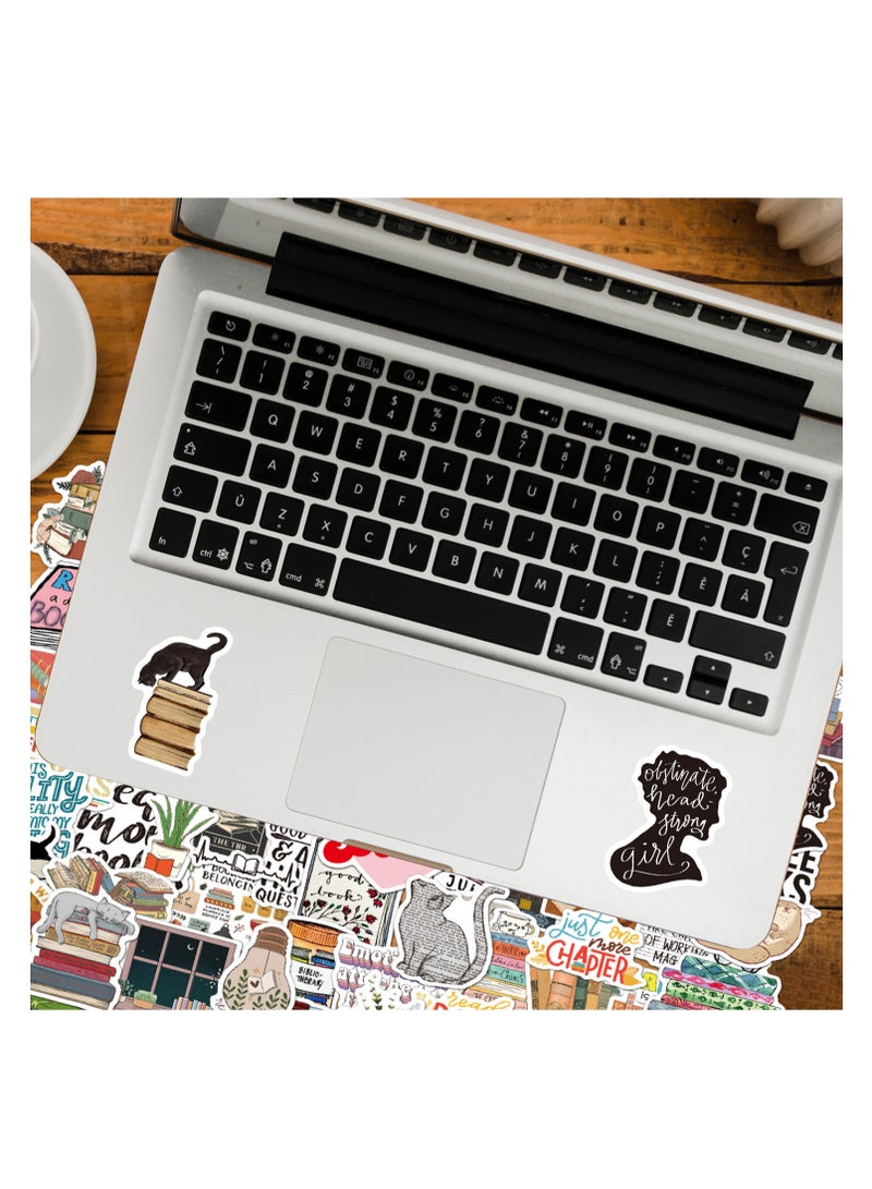 TFIXOL 100pcs Book Stickers for Kindle Tablet Laptop, Bookish Reading Stickers, Reading Stickers, Clear Case Stickers Gifts Accessories for Kid Teens Adults  - Image 3