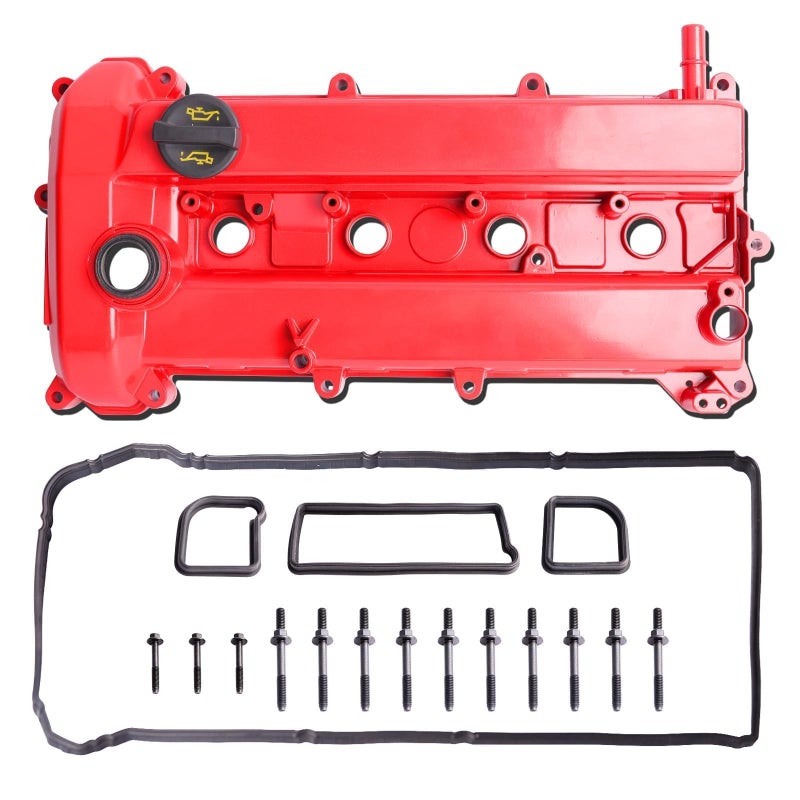 Aluminum Valve Cover Kit Compatible with 20082015 Mazda 3 Mazda 5 Mazda 6 CX7 20L 25L 23L L4 Replace L3Y110210A
