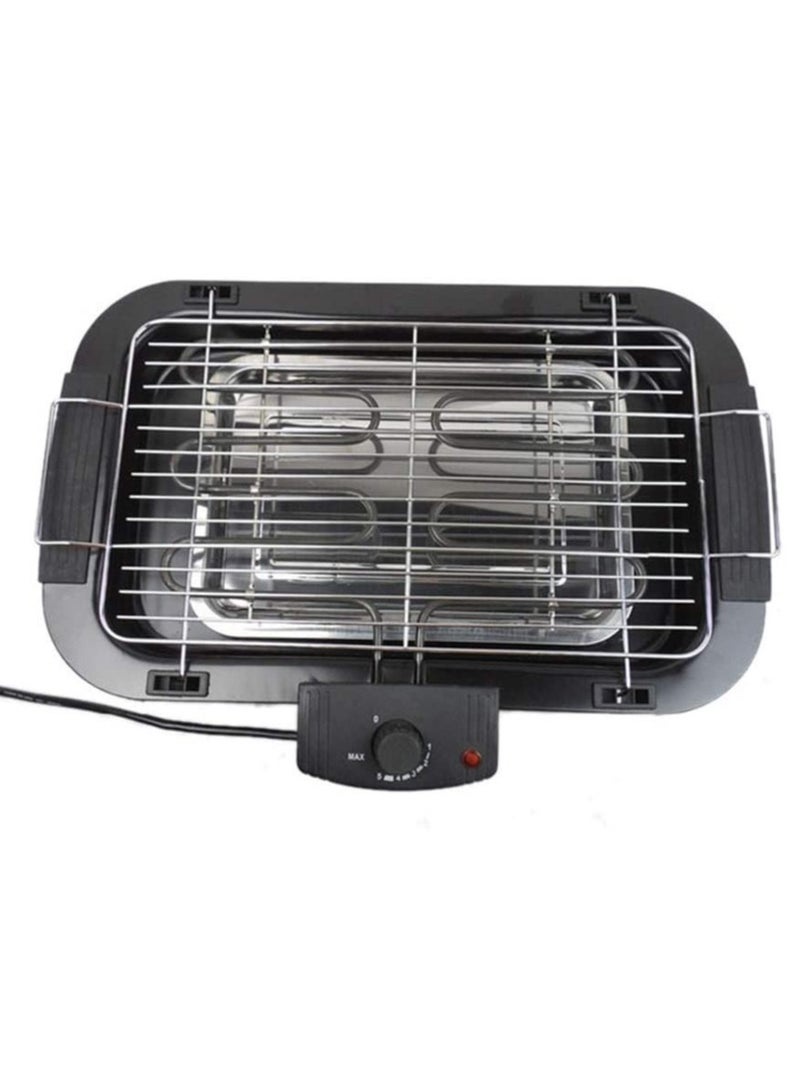 Smokeless Indoor/Outdoor Electric Grill Portable Tabletop Grill Kitchen BBQ Grills Adjustable Temperature Control,Removable Water Filled Drip Tray,2000W,Black（EU Plug） - Image 1