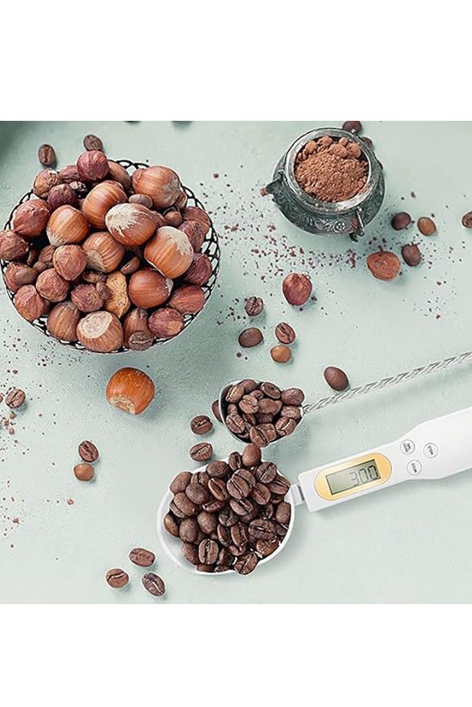 Digital Food Spoon Scale, 500g/0.1g Electronic Kitchen Measuring Spoon Scale, Hi-Def LCD Display, Accurately Precise Digital Kitchen Gram Scale - Image 4