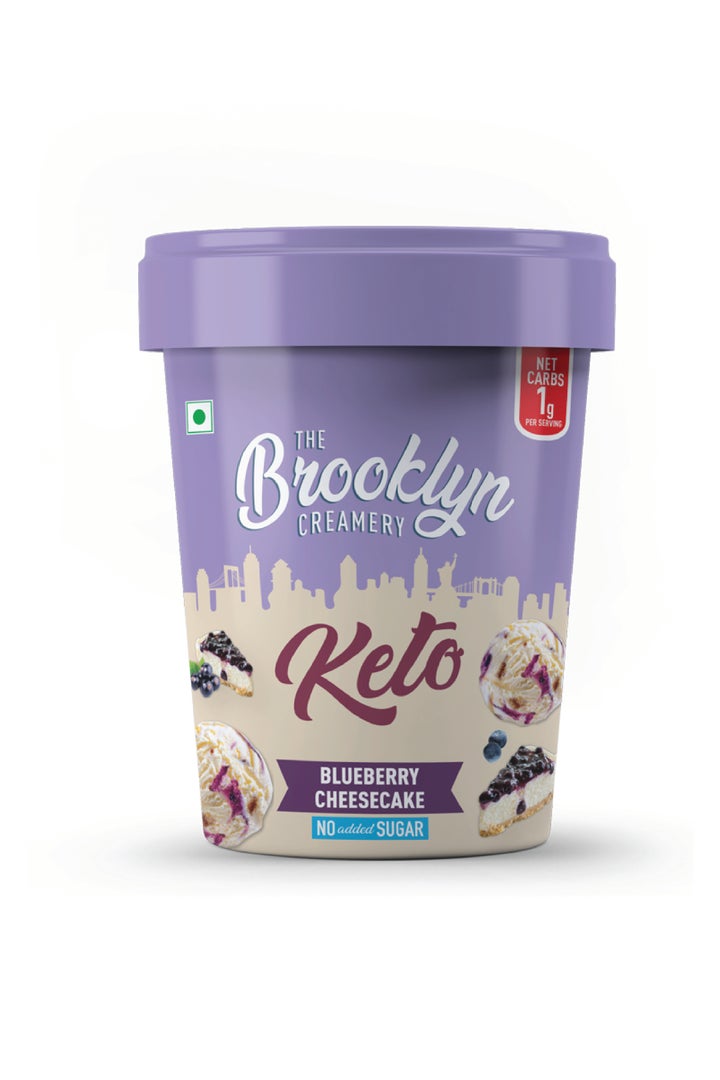 Keto Blueberry Cheesecake Ice Cream Tub