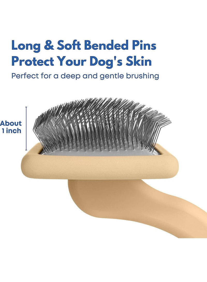 general Slicker Dog Brush For Goldendoodles, Poodles,  Any Doodle Mix,Golden Doodle and Poodle Brush for Medium to Long Hair Breeds,Detangle, Brush,  Fluff Like a Pro ，Makes Coat Maintenance Easier - Image 5