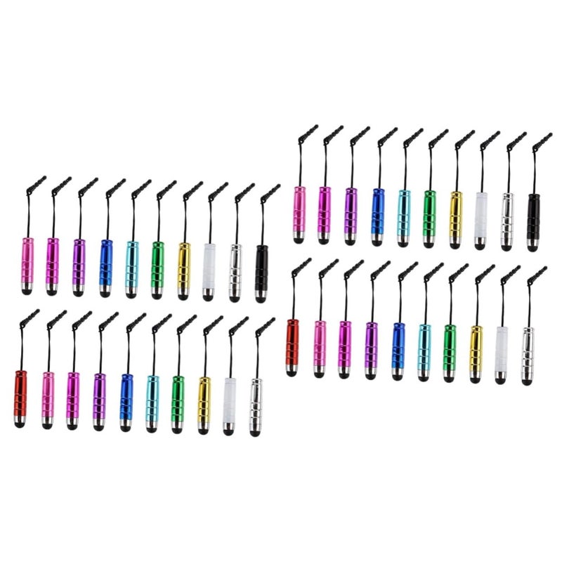 40 Pcs Kids Touchscreen Stylus Pen Wide Tip Random Colors for Boys and Girls - Image 2