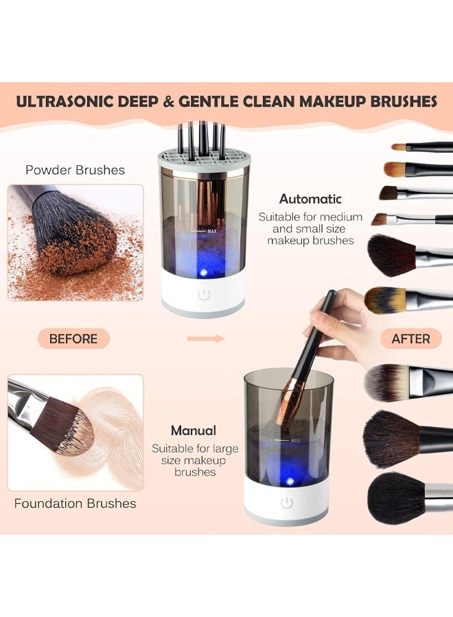 Electric Makeup Brush Cleaner, Fast Makeup Brush Cleaner Machine, Beauty Blender Cleaners for All Size Makeup Brush - Image 2