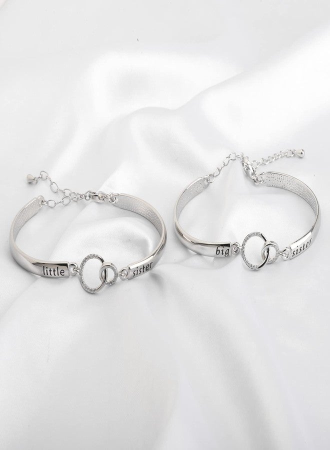 BNQL Big Sister Little Sister Bracelets Gifts Sister Bracelet for 2 Sister Jewelry from Sister Birthday Gifts (big little sister bracelet) - Image 3