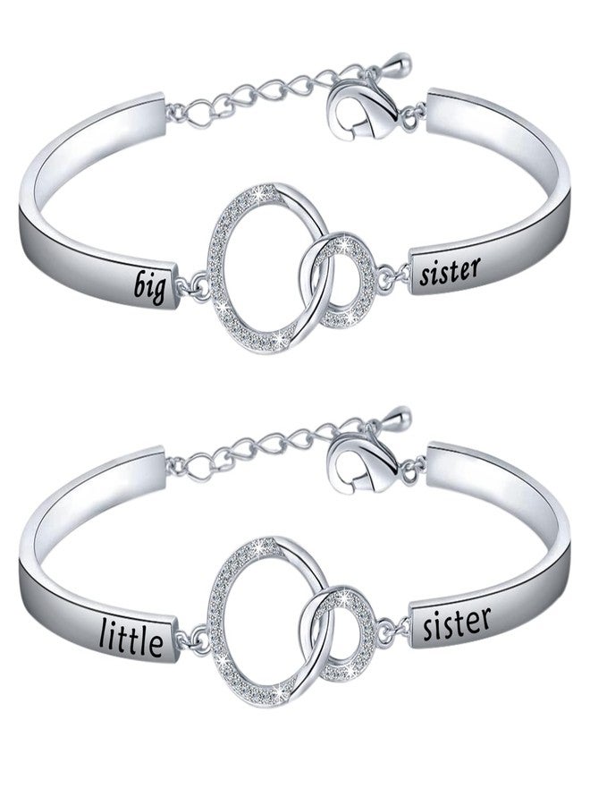 BNQL Big Sister Little Sister Bracelets Gifts Sister Bracelet for 2 Sister Jewelry from Sister Birthday Gifts (big little sister bracelet) - Image 2