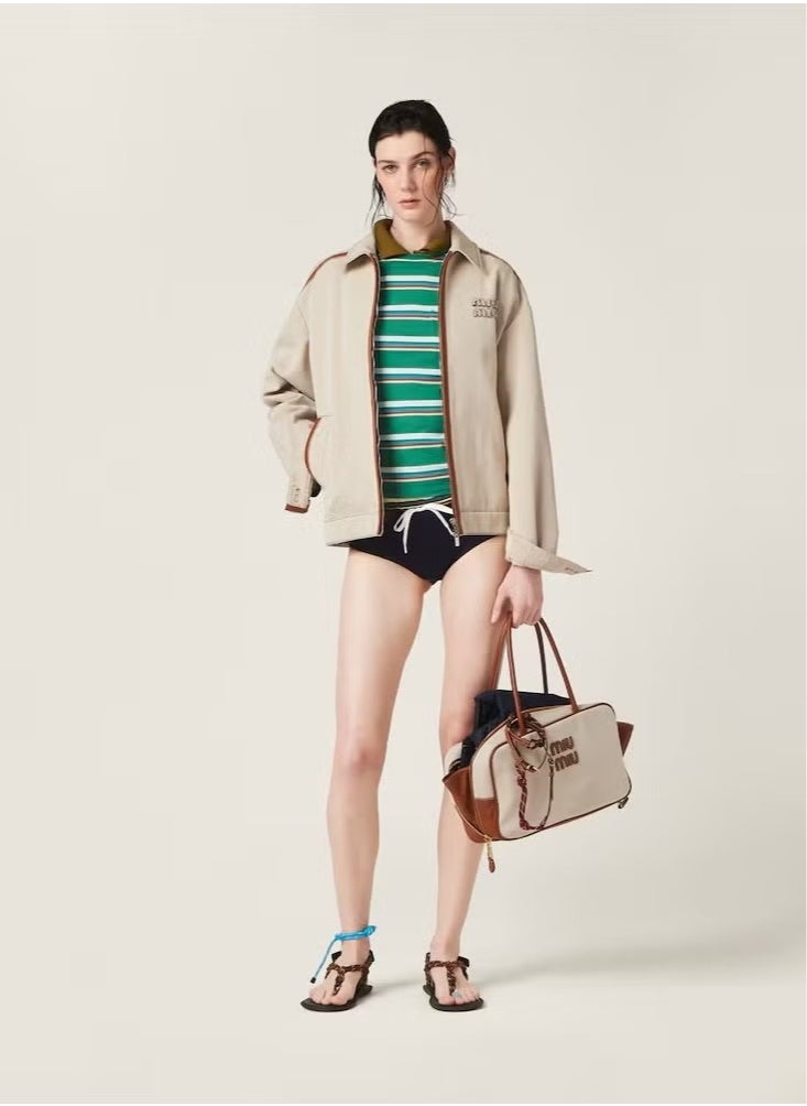 Miu Miu Miu Miu Canvas Top-Handle Bag  - Image 2