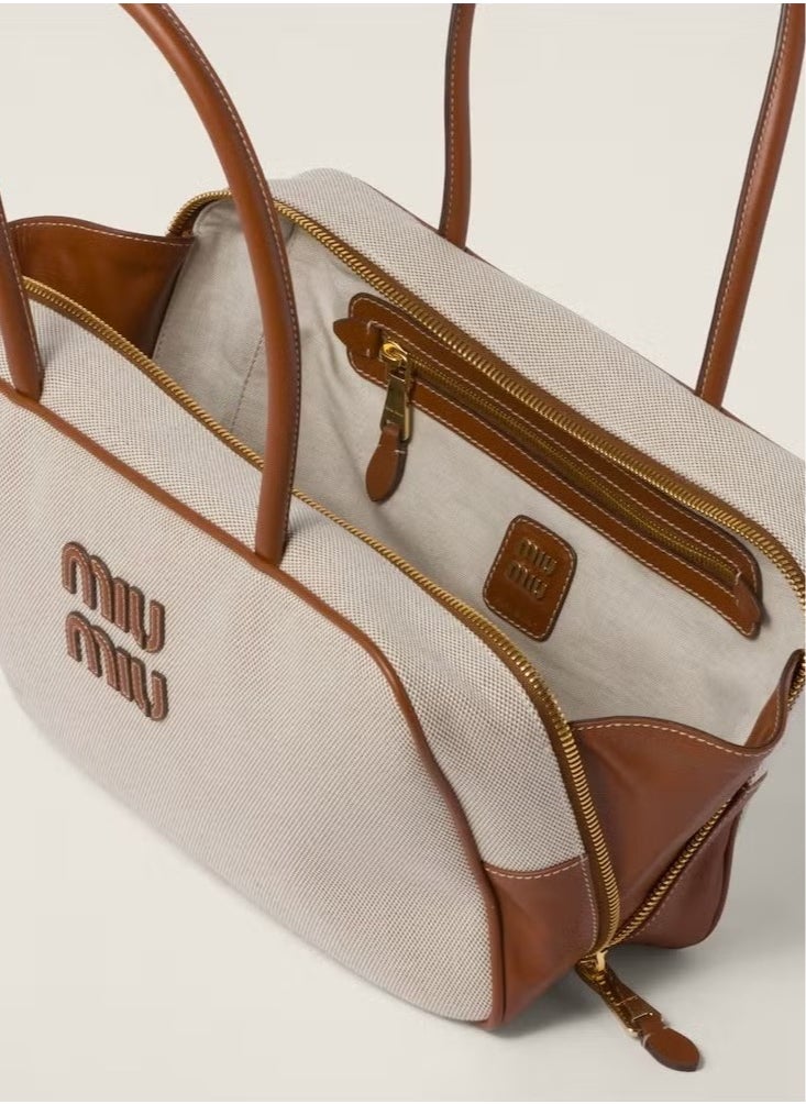 Miu Miu Miu Miu Canvas Top-Handle Bag  - Image 4