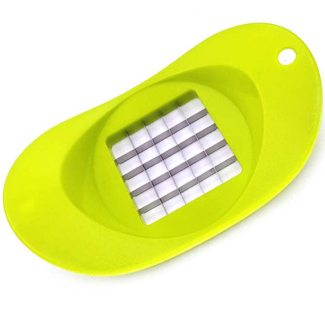 1 PCS Egg Chopper Egg Slicer Fruit Salads Cuter Potato Cutter Hard Boiled Egg Slicers Fruit CubeVegetable SlicerOnion Mincer Chopper Vegetable ChopperCutterDicer Pack of 1 grid 05 inchGreen