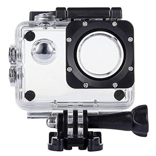 TEKCAM Waterproof Housing Case Compatible with AKASO EK7000/Pro Xtreme/Xilecam X2/Jadfezy/Dragon Touch Vision3 YF/Apexcam M80AIR/SJCAM SJ4000 Action Camera, Protective Diving Shell - Image 1