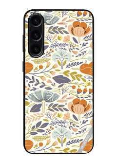 Protective Case Cover For Samsung Galaxy S23 FE Butterfly in Flower Ring Design Multicolour