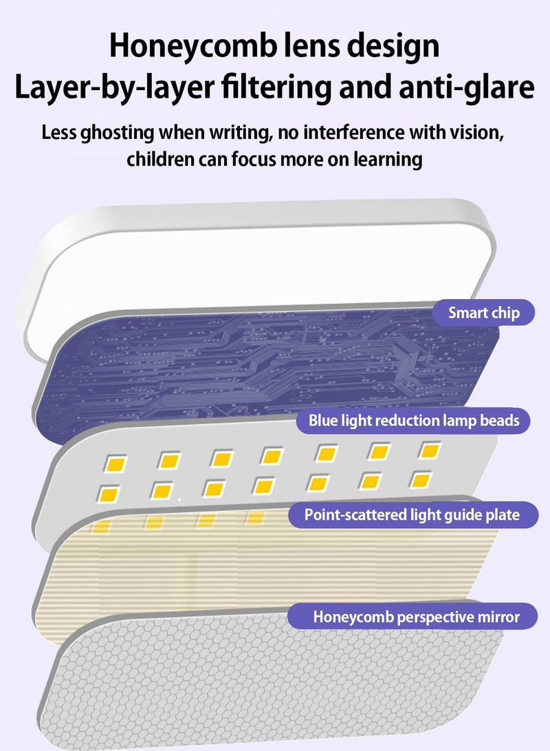 LOOPITYS （Gift: Fan and pen holder）--3 Modes Touch Dimming USB Dimming Clip Table Lamp Student Dormitory Learning Study Table Light Bedside Flexo Lamps - Image 3