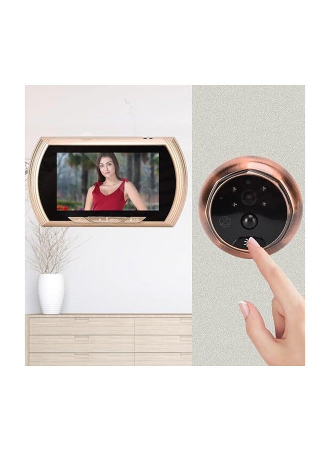 Digital Door Viewer with Doorbell, 4.5" Screen, Wide Angle & Night Vision - Image 1